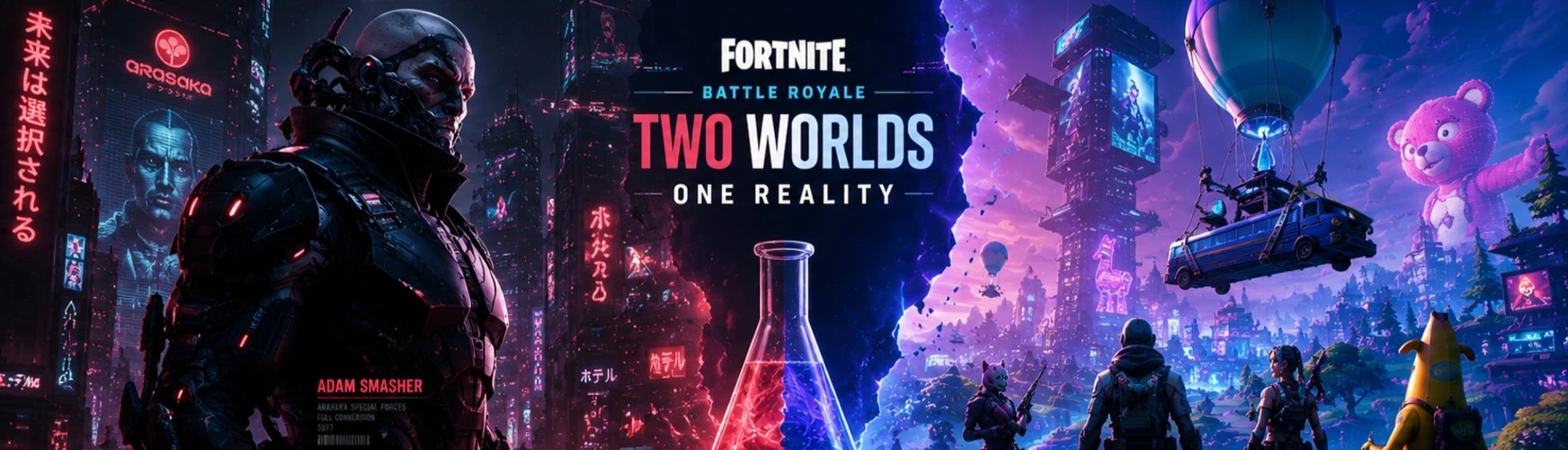 Fortnite × Cyberpunk — встречай Адама Смэшера